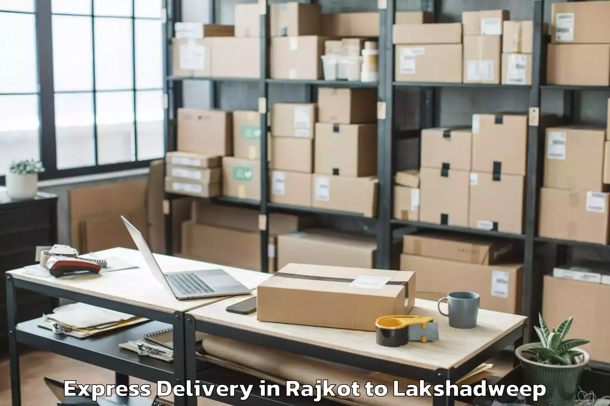 Leading Rajkot to Kavaratti Express Delivery Provider